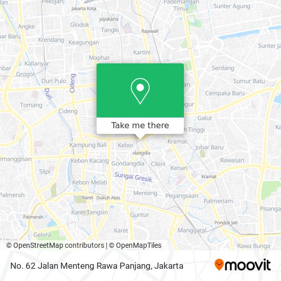 No. 62 Jalan Menteng Rawa Panjang map