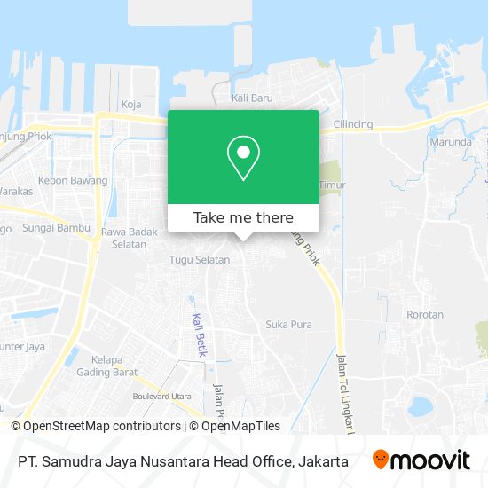 PT. Samudra Jaya Nusantara Head Office map