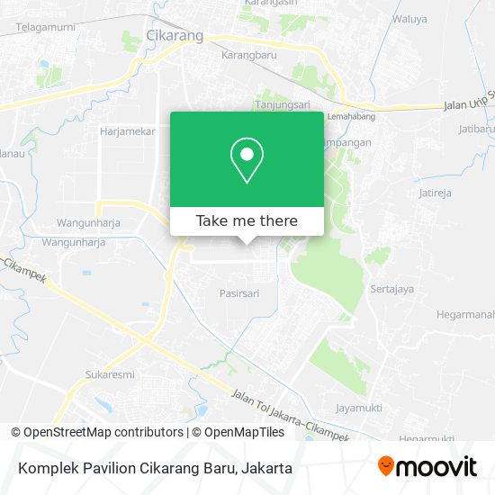 Komplek Pavilion Cikarang Baru map