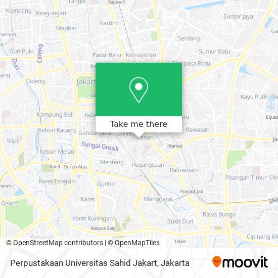 Perpustakaan Universitas Sahid Jakart map