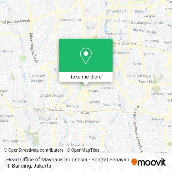 Head Office of Maybank Indonesia - Sentral Senayan III Building map