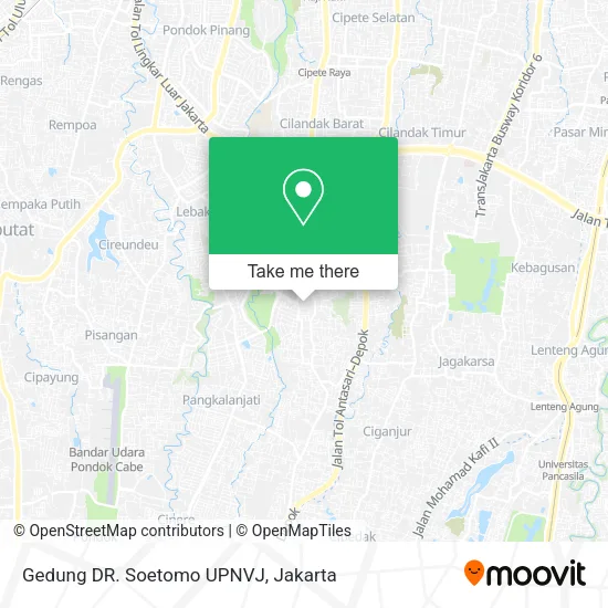 Gedung DR. Soetomo UPNVJ map