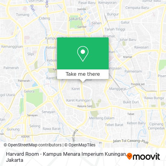 Harvard Room - Kampus Menara Imperium Kuningan map