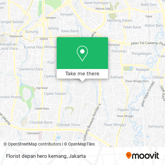 Florist depan hero kemang map