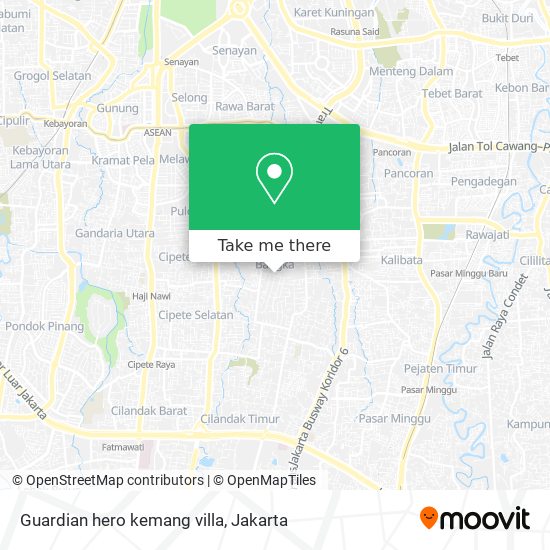 Guardian hero kemang villa map