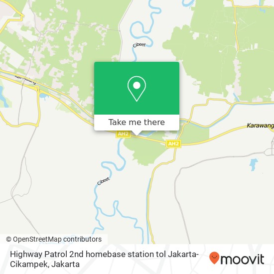 Highway Patrol 2nd homebase station  tol Jakarta-Cikampek map