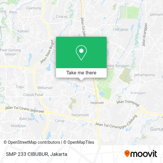 SMP 233 CIBUBUR map
