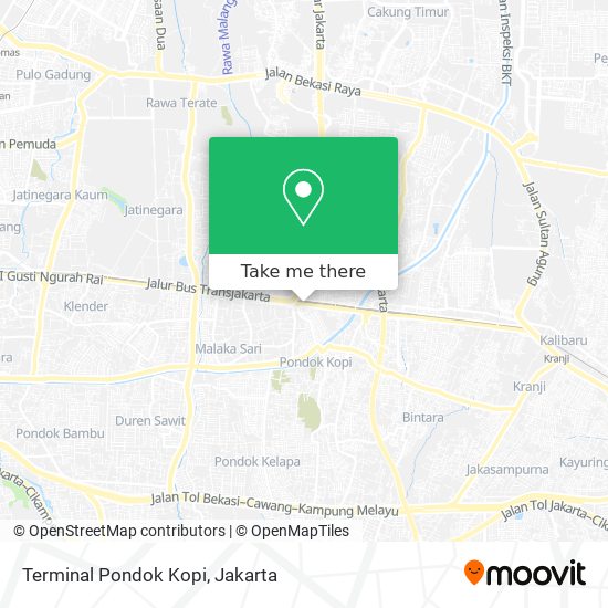 Terminal Pondok Kopi map