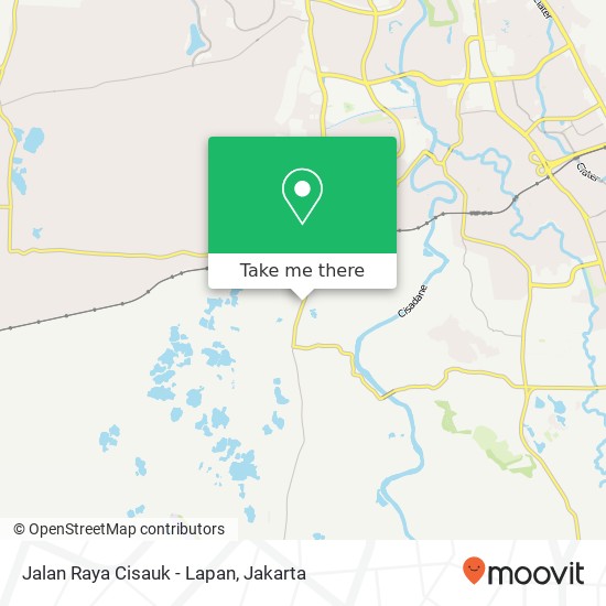 Jalan Raya Cisauk - Lapan map