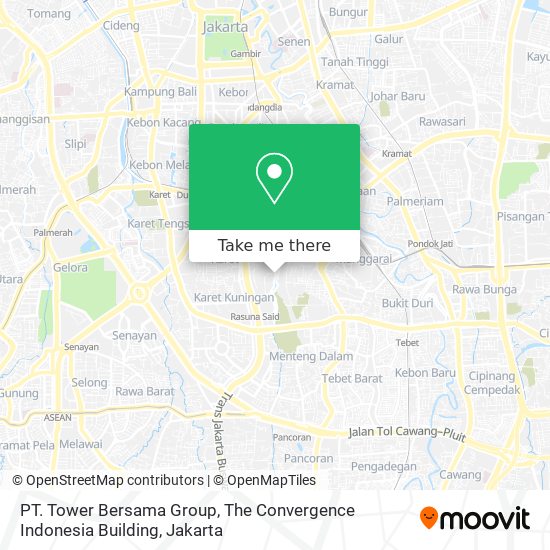 PT. Tower Bersama Group, The Convergence Indonesia Building map