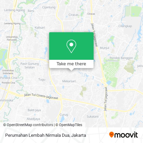 Perumahan Lembah Nirmala Dua map