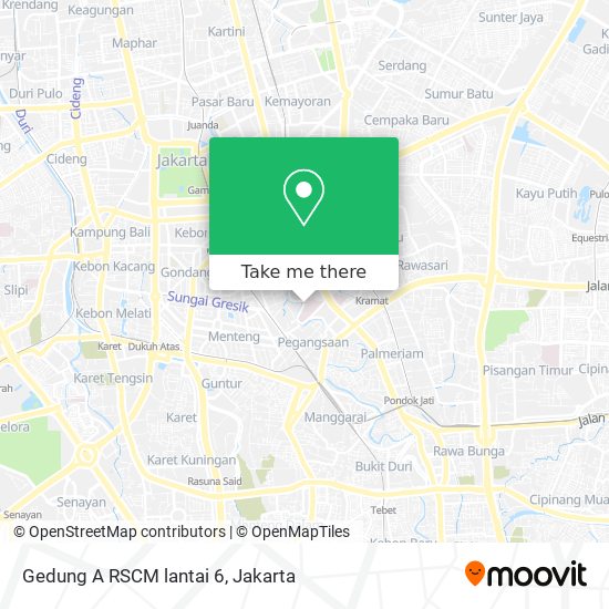 Gedung A RSCM lantai 6 map