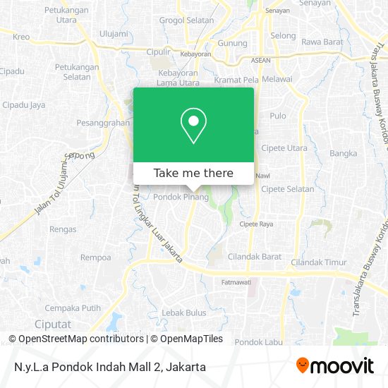 N.y.L.a Pondok Indah Mall 2 map