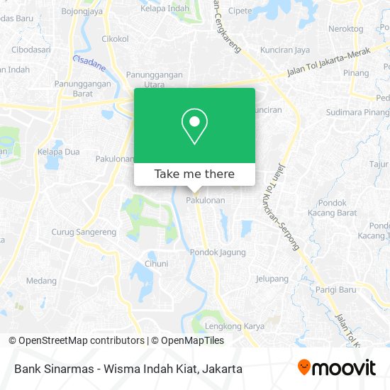Bank Sinarmas - Wisma Indah Kiat map