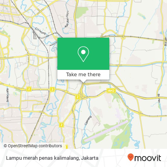 Lampu merah penas kalimalang map