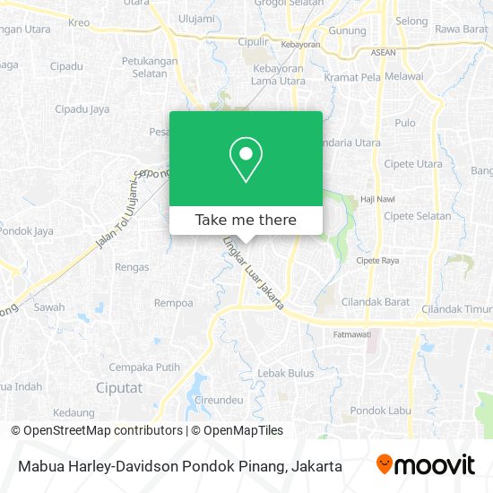 Mabua Harley-Davidson Pondok Pinang map
