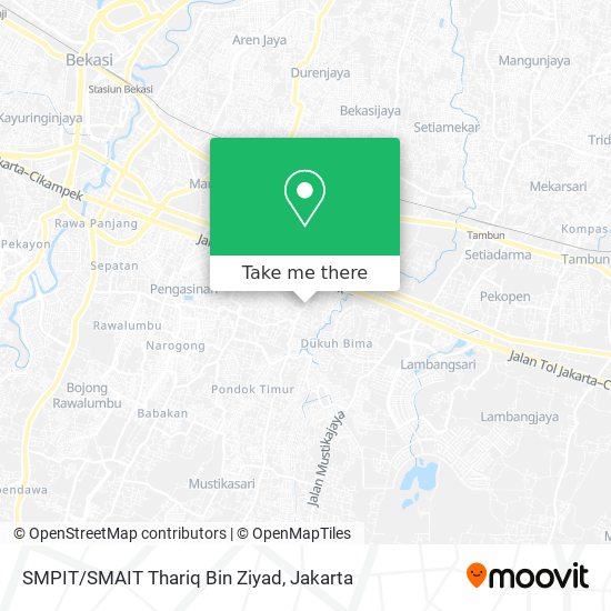 SMPIT/SMAIT Thariq Bin Ziyad map