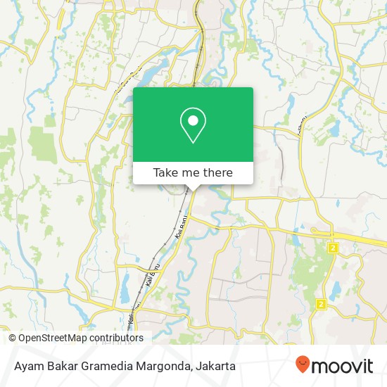 Ayam Bakar Gramedia Margonda map