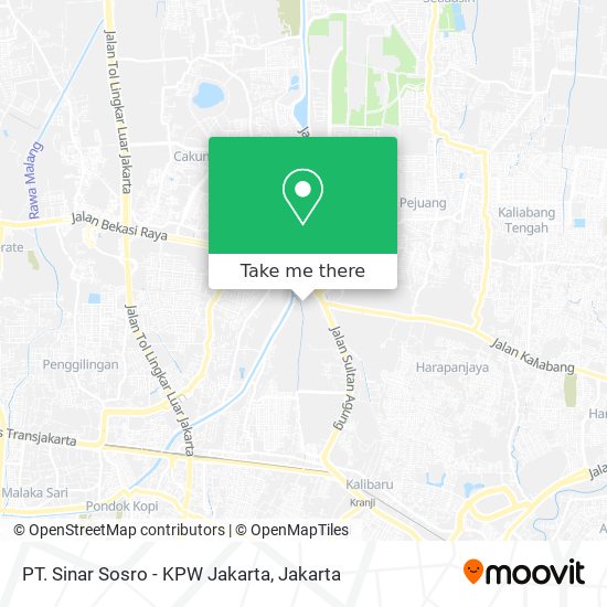 PT. Sinar Sosro - KPW Jakarta map