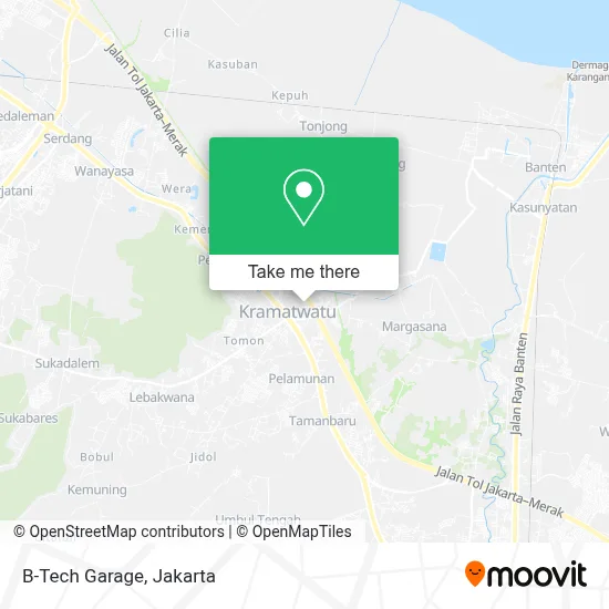 B-Tech Garage map