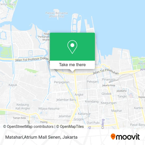 Matahari,Atrium Mall Senen map
