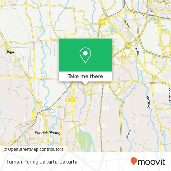 Taman Puring Jakarta map