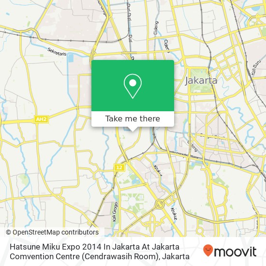 Hatsune Miku Expo 2014 In Jakarta At Jakarta Comvention Centre (Cendrawasih Room) map