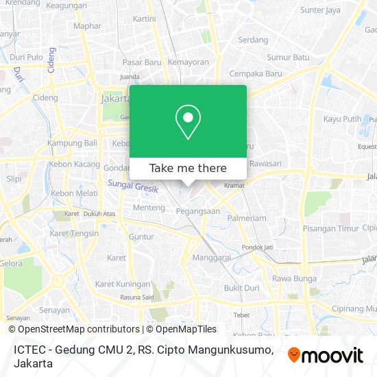 ICTEC - Gedung CMU 2, RS. Cipto Mangunkusumo map