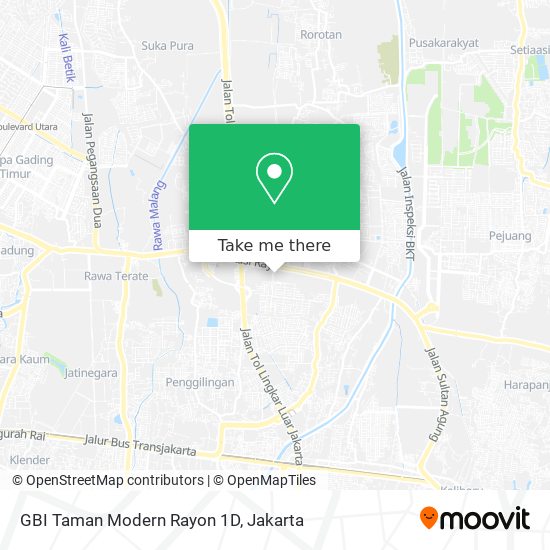 GBI Taman Modern Rayon 1D map