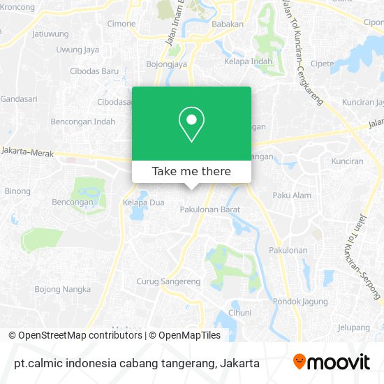 pt.calmic indonesia cabang tangerang map