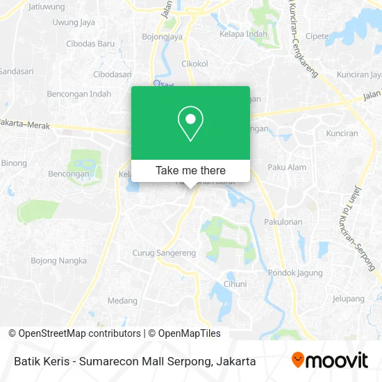 Batik Keris - Sumarecon Mall Serpong map
