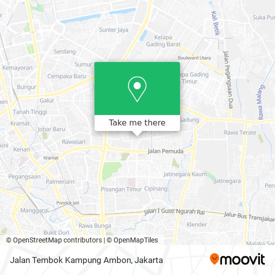 Jalan Tembok Kampung Ambon map