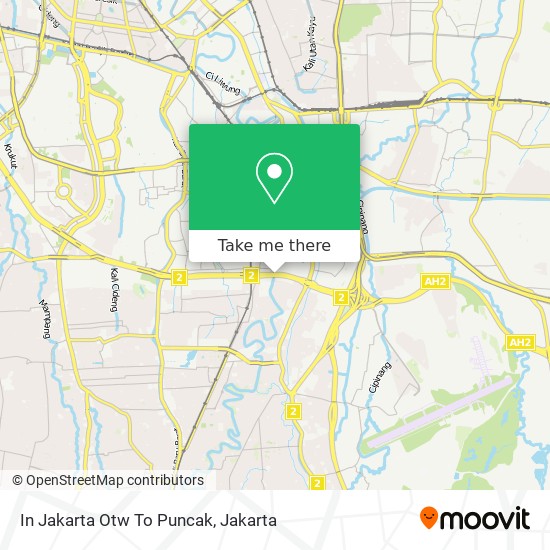 In Jakarta Otw To Puncak map