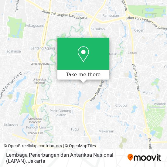 Lembaga Penerbangan dan Antariksa Nasional (LAPAN) map