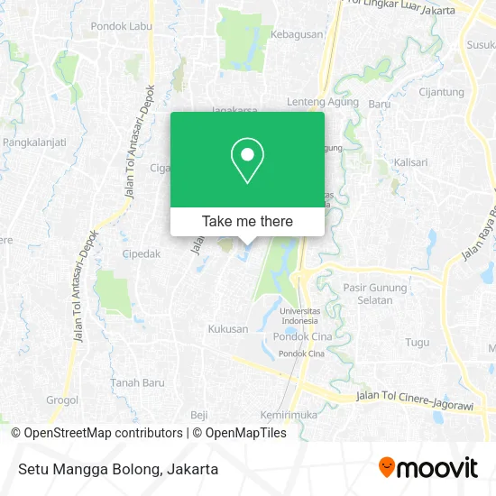 Setu Mangga Bolong map