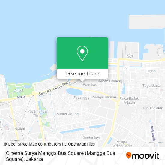 Cinema Surya Mangga Dua Square map