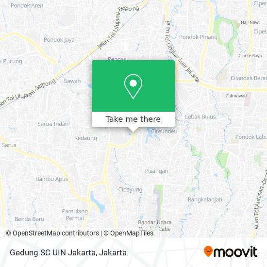 Gedung SC UIN Jakarta map