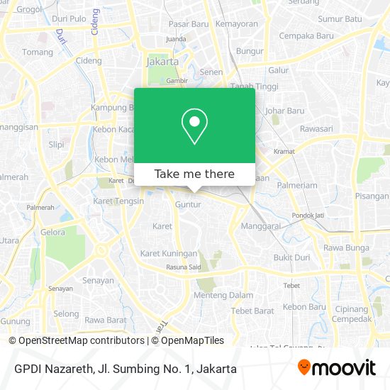 GPDI Nazareth, Jl. Sumbing No. 1 map