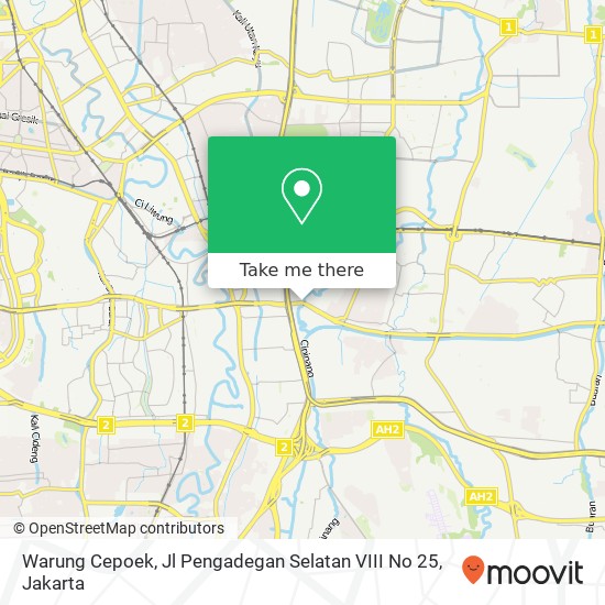 Warung Cepoek, Jl Pengadegan Selatan VIII No 25 map