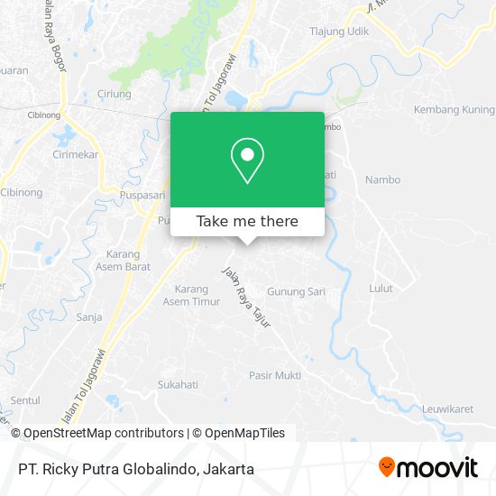 PT. Ricky Putra Globalindo map