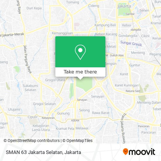 SMAN 63 Jakarta Selatan map