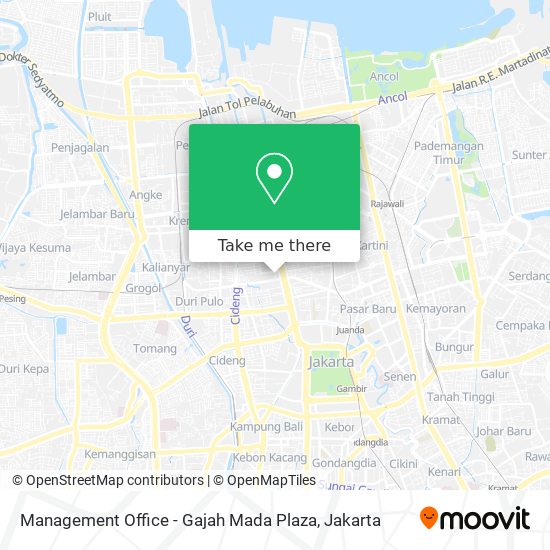 Management Office - Gajah Mada Plaza map
