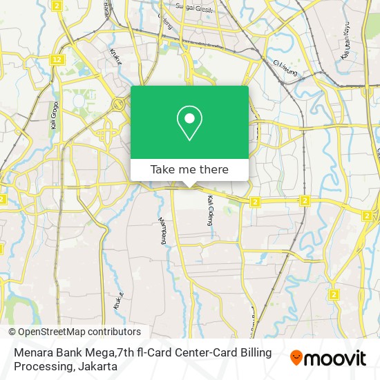 Menara Bank Mega,7th fl-Card Center-Card Billing Processing map