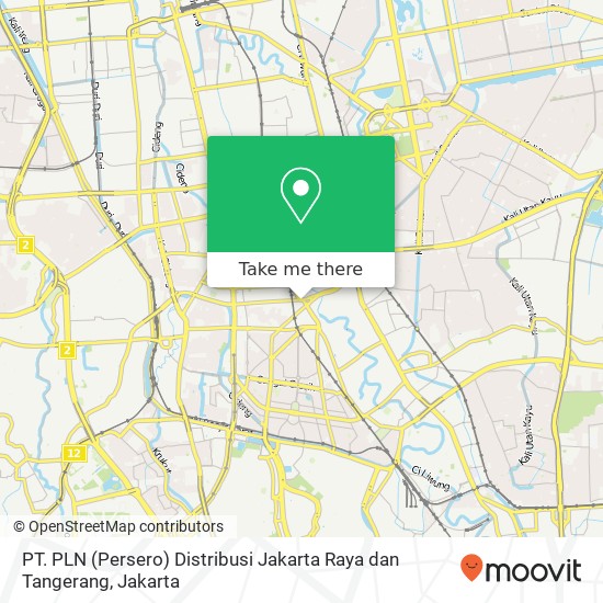 PT. PLN (Persero) Distribusi Jakarta Raya dan Tangerang map