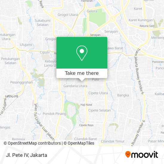 Jl. Pete IV map