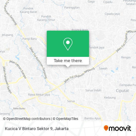 Kucica V Bintaro Sektor 9 map