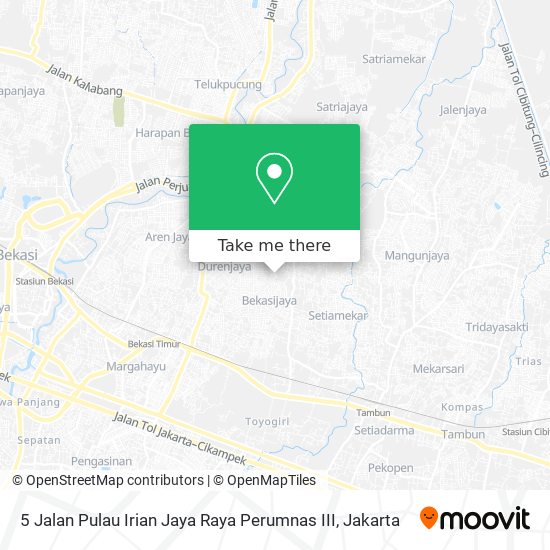 5 Jalan Pulau Irian Jaya Raya Perumnas III map