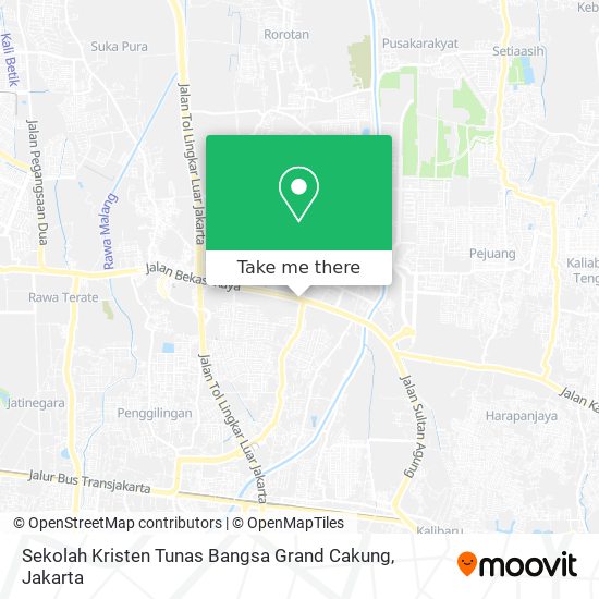 Sekolah Kristen Tunas Bangsa Grand Cakung map