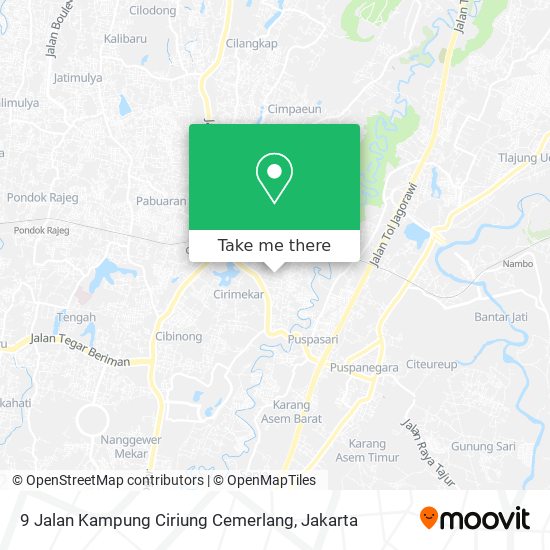 9 Jalan Kampung Ciriung Cemerlang map