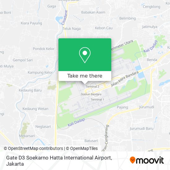 Gate D3 Soekarno Hatta International Airport map